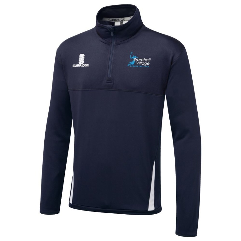 Bramhall Badminton Club Fuse Performance Top : Navy / White